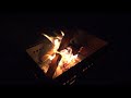 焚火と小川 リラクゼーション 三滝堂ふれあい公園（宮城県登米市）　bonfire and stream　relaxation　mitakido fureai park tome miyagi