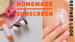 Homemade Sunscreen | Make your own sun protection at home!!!