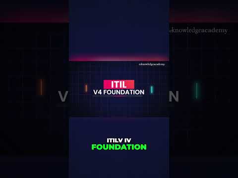 ITIL 4 Foundation | ITIL V4 | ITIL