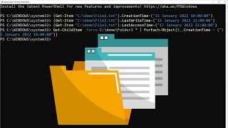 How to Change File and Folder Date & Time Attributes Using PowerShell