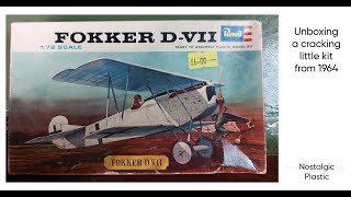 Revell Fokker D VII 1964 Unboxing. Surprisingly good kit