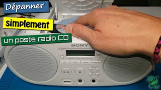 Problème lecture disque | Réparer facilement la lecture d'un poste radio CD sans démonter le lecteur