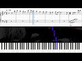 『東京喰種』op unravel tk from 凛として時雨 【ピアノ楽譜】 tokyo ghoul opening thema【piano arrange】