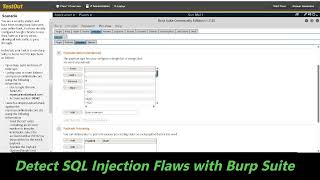 6.4.9 Detect SQL Injection Flaws with Burp Suite (TestOut Lab), only for learning purpose.
