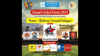 Final Day | Bank Of Maharashtra | Zonal Cricket Fiesta 2025 | Solapur |