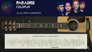 Paradise (Coldplay) - Fingerstyle Cover Guitar Tab Arr. by Joni Laakkonen
