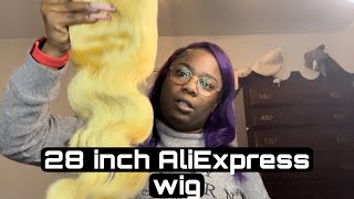 28 INCH 613  ALIEXPRESS  WIG REVIEW + UNBOXING SPARKLE DIVA 💕