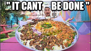 "NOT EVEN YOU CAN DO IT" WORLD'S BIGGEST SHAWARMA CHALLENGE | Shawarma Plate Challenge