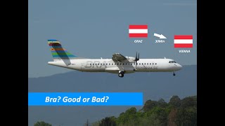 TRIP REPORT | First Time on BRA ATR72-600 | Graz to Vienna | BRA ATR76 ECONOMY CLASS