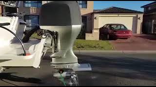 Honda 225 Outboard test one