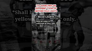 Head Light || LTO Motorcycle Guidelines