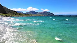 Amazing beaches of Norway  - Lofoten islands 8K video