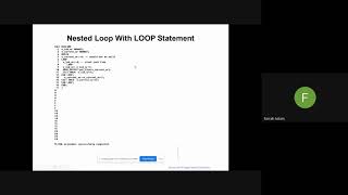 Nested Loop in PL SQL || Database Application using PL/SQL