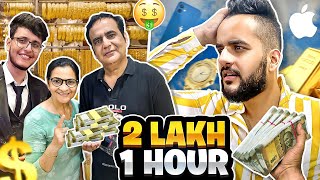 My FAMILY gave me Rs 2,00,000 to Spend in 1 HOUR Challenge !!
