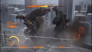 モスゴジ(55m)VSアンギラス(100m)  昭和魂を見せてやれ！ 緊急回避使用禁止  PS4 ゴジラ-GODZILLA-VS