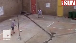 Oscar Pistorius caught playing soccer in prison | Mashable