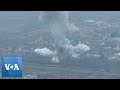 Drone Footage Shows Artillery Strike Near Bakhmut | VOA News