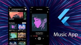 Flutter - Music App - UI - Speed code