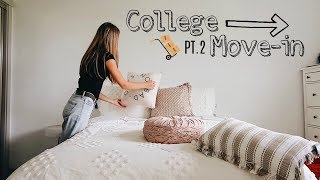 UO COLLEGE MOVE IN VLOG PT 2 | DECORATING \u0026 MAKING IT TO THE GAME??