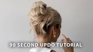 SIMPLE \u0026 EASY UPDO HACK ❤️ Perfect Bridal and Wedding Guest Hairstyle