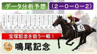 【鳴尾記念2023】データ分析予想、データ消去法、有力馬考察、（２－０－０－２）データ分析該当馬、大混戦の鳴尾記念！