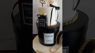 Coco chanel parfum cake