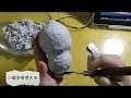 纸浆手工雕塑paper mache 雪容融 小丑 小王子