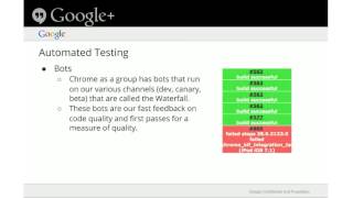 Testing Engineering@Google & The Release Process for Google's Chrome for iOS