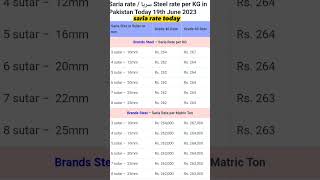 steel price today #saria #steel #rate