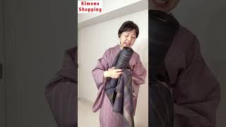 伊那紬草木染手織り紫#着物#shopping #shorts #kimono