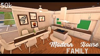 Roblox Bloxburg | Cheap Modern Family House 50k | Modern house Build, | @roseybuildz