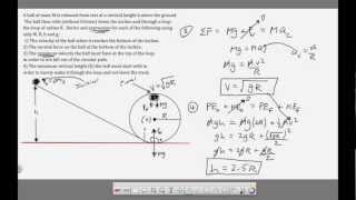 Ch 7 - Circular Motion Loop The Loop Problem
