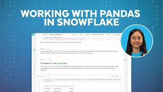 pandas On Snowflake 101: How To Work With Python Data In Snowflake