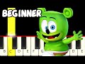 Gummy Bear Runner Theme - Only 1 Note to Play - Fast and Slow (Easy) Piano Tutorial - Beginner