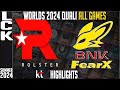 KT vs FOX Highlights ALL GAMES | LCK Worlds 2024 Qualifier | KT Rolster vs BNK FearX