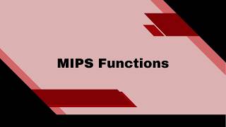 Functions in MIPS Assembly | Arguments, Outputs & Conventions Explained