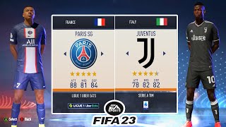 FIFA 23 | Paris Saint-Germain Vs Juventus | UEFA Champions League 2023 | PS5/PS4/XBOX/PC GAMEPLAY