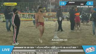 Super Final Match | Doda VS Surkhpur | Mehraj(Bathinda) Kabaddi Cup 09 Jan 2024