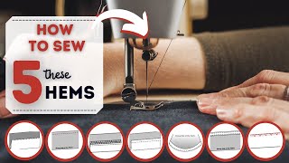 5 techniques that I use TO HEM all of my garments. Hope this helps!