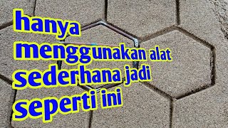 ide kreatif membuat alat untuk membuat motif paving blok