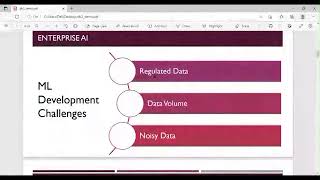 Demonstration of Enterprise AI using IBM Db2