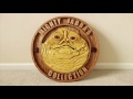 jabba collection pickups 6 wooden logo plaque by woodchuck