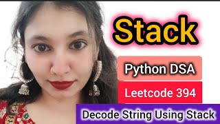 LIVE Coding 🔴 Decode String Using Stack | Leetcode 394 | Python DSA Explained