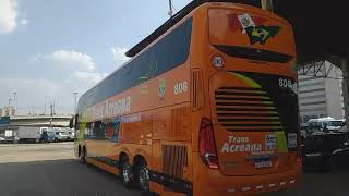 NOVO COMIL INVICTUS DD TRANS ACREANA 808 - DANDO EMBARQUE NO ESTACIONAMENTO