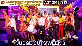 The Pac Dance Team Dance Group DIVIDED JUDGES America's Got Talent 2018 Judge Cuts 3 AGT