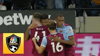 Sebastien Haller gets West Ham ahead v. Crystal Palace | Premier League | NBC Sports