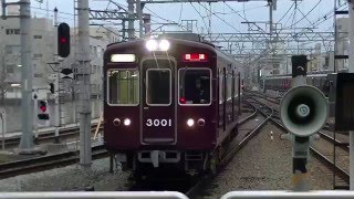 阪急3050F送り込み回送西宮北口駅入線