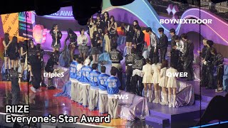 RIIZE 'Everyone's Star Award' IDOL Reaction (TWS tripleS BOYNEXTDOOR QWER) 241130 MMA