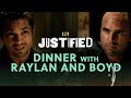 Raylan and Boyd Meet for Dinner - Scene | Justified | FX