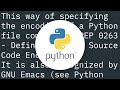 Where does this come from: -*- coding: utf-8 -*-